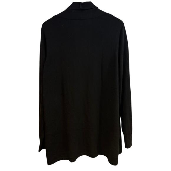 Ella Moss Karla Black Open Lightweight Long Sleeve Knit Cardigan Sweater XXL - Picture 2 of 7